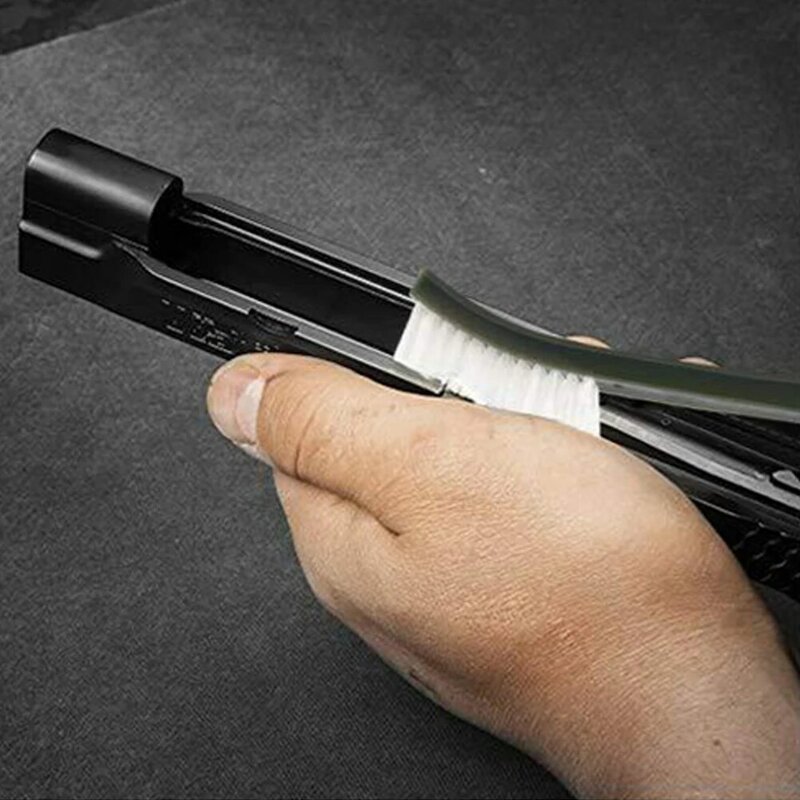 Kit di pulizia universale per la caccia alla pistola spazzola in filo d'acciaio Set di Pick in Nylon fucile tattico pistola pistola accessori per la pulizia della caccia