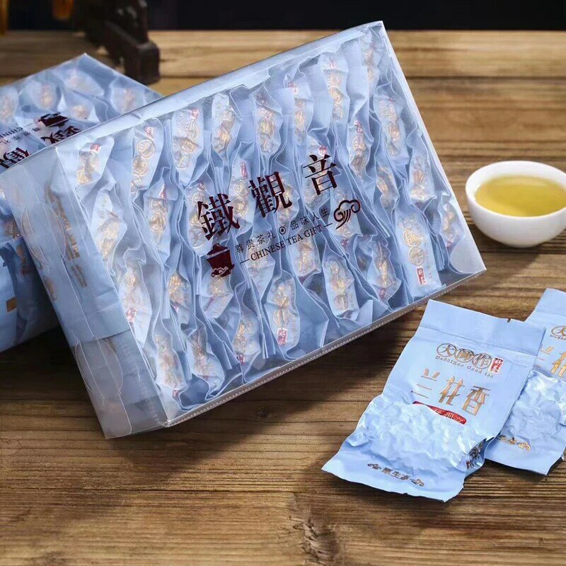"จีน Anxi Tiekuanyin ชาสดกลิ่นกล้วยไม้ชาอูหลงอินทรีย์สำหรับชาลดน้ำหนัก Health Care Beauty สีเขียวอาหารความจุ"