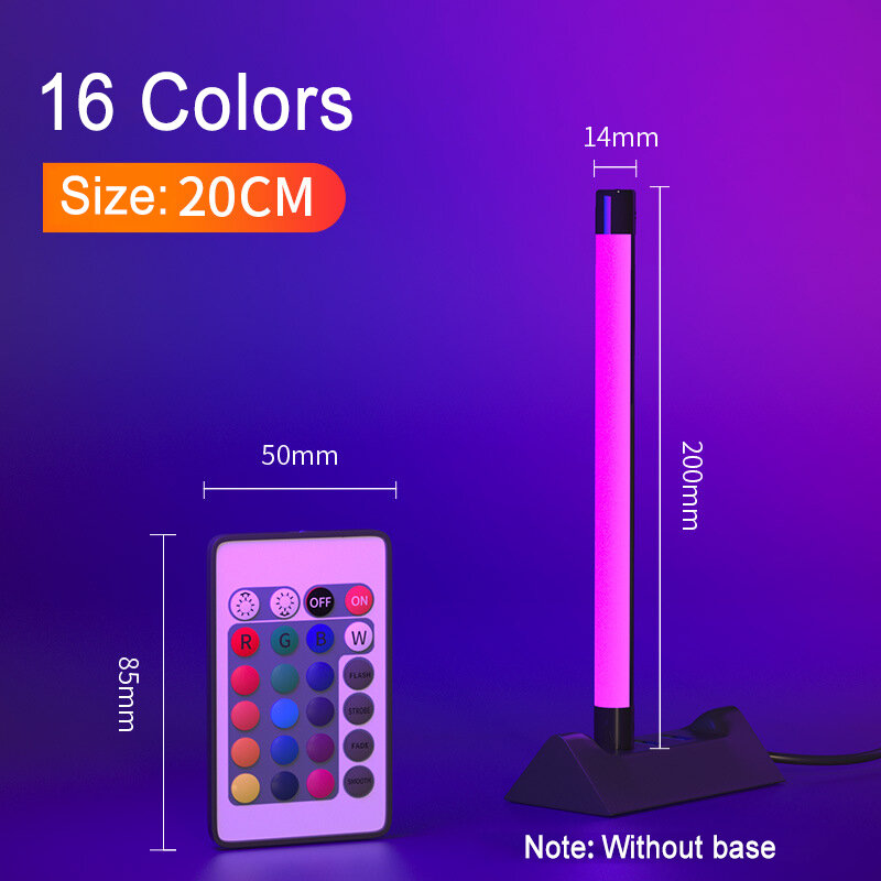 USB 전원 Selfie 램프 라이브 아름다움 Luzes 휴대용 LED 채우기 빛 RGB 다채로운 분위기 밤 빛 사진 조명 스틱