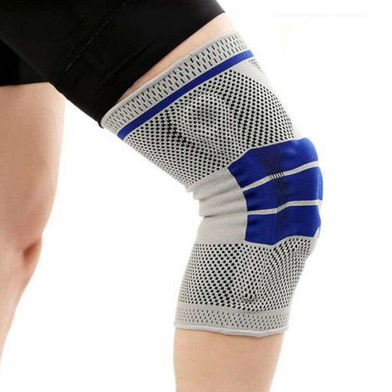 1PC Sports Knee Brace Support Nylon Sleeve Pad Compression Sport Pads Running Basket Knee Sleeve