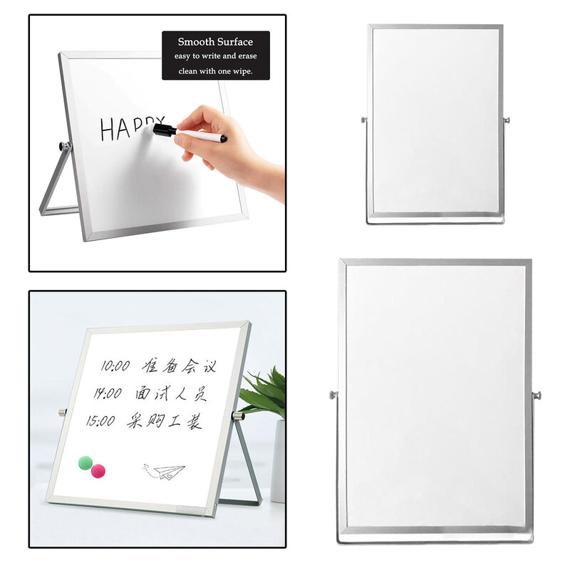 Quadro branco magnético apagável lembrar placa de mensagem de memorando para a escola de ensino escrita planejador mesa de escritório seco limpar placa de lista