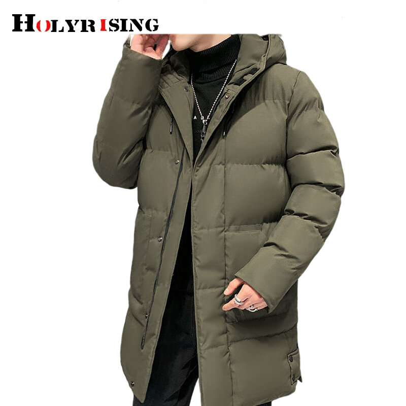 Мужская парка, Корейская куртка, толстые куртки с капюшоном, пальто большого размера 8xl для зимы, верхняя одежда на молнии, одежда с хлопково...