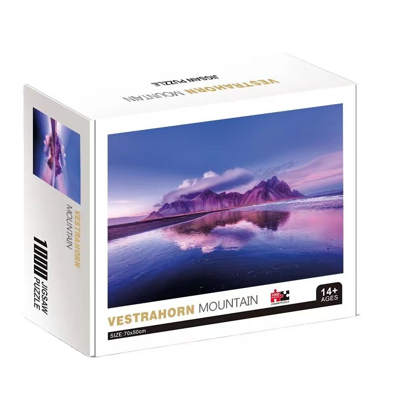 Vestrahorn Mountain Landscape puzzles for adults Paper Jigsaw Puzzle Educational Intellectual Decompressing DIY Toys Gift
