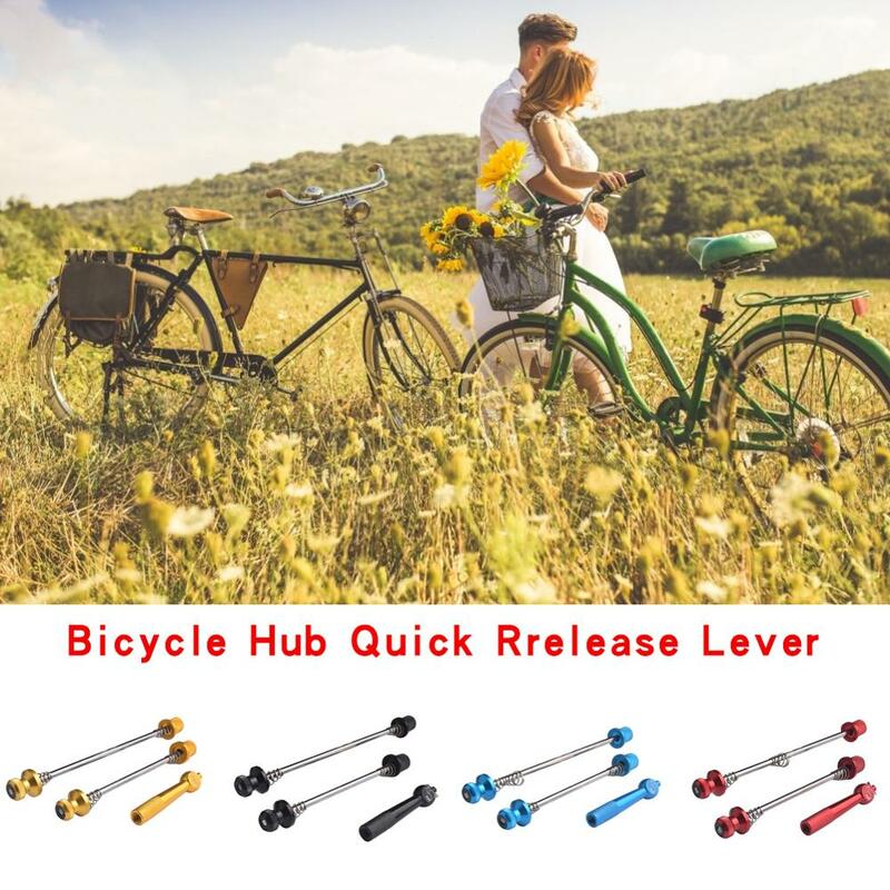 MTB Bike Hub Quick Release Rod Anti-theft Skewers Road Bike Front & Rear Axle Rod Lightweight Aluminum Alloy Screw Rod