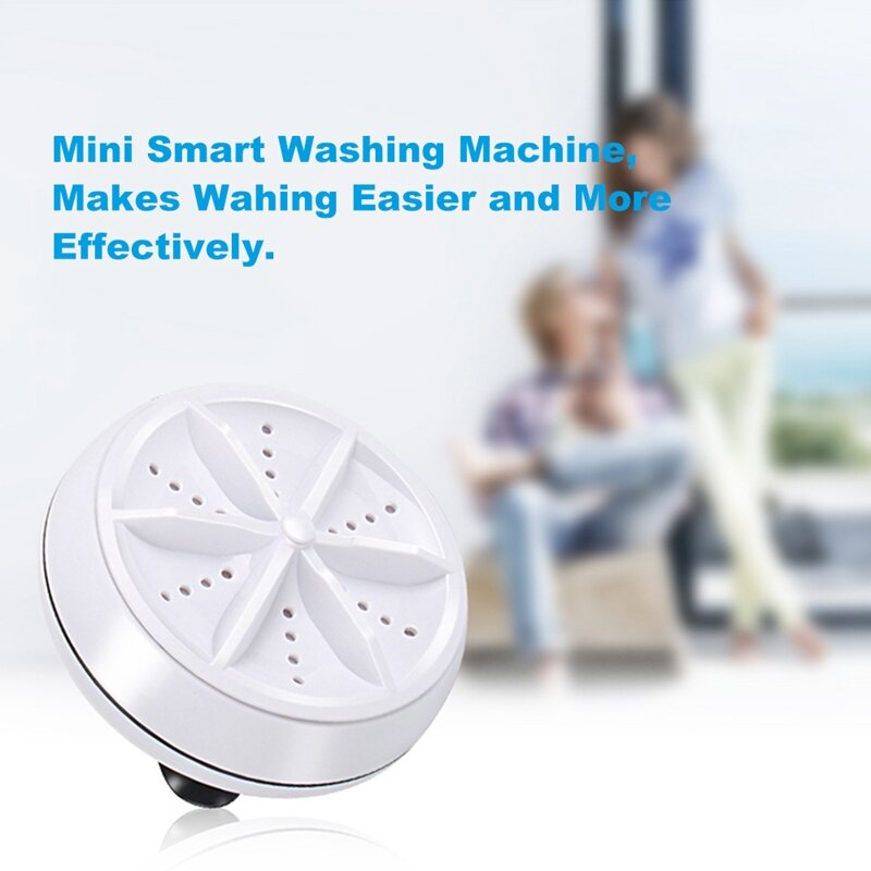 Mini lavadora portátil de fácil operación, lavadora de turbina giratoria Personal, adecuada para viaje a casa, viaje de negocios