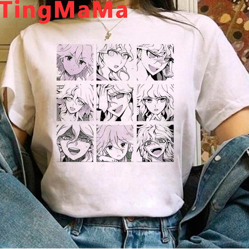 Camiseta Danganronpa Nagito Komaeda Ouma Kokichi, ropa para mujer, Camisetas estampadas tumblr, camiseta blanca para mujer, ropa estética harajuku