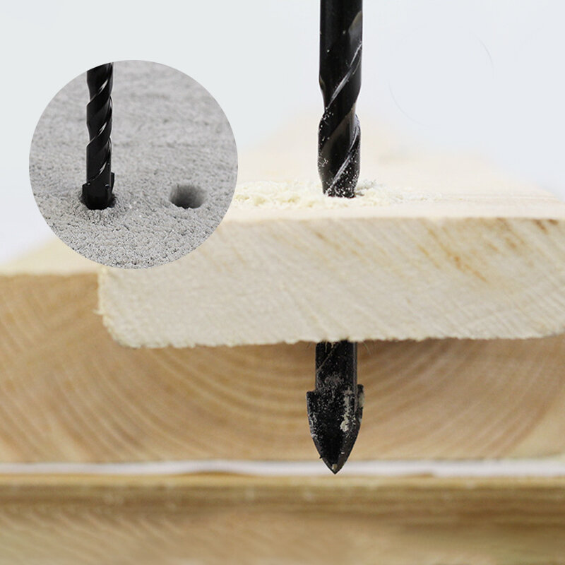 3-12mm Cross Hex Tile Drill Bits Set for Glass Ceramic Concrete Hole Opener Brick Hard Alloy Triangle Bit Tool Kit