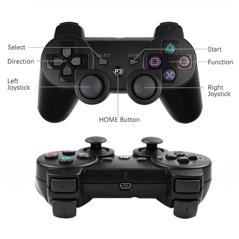 Manette de jeu sans fil Bluetooth pour Playstation 3, Joystick, contrôleur pour PC SONY