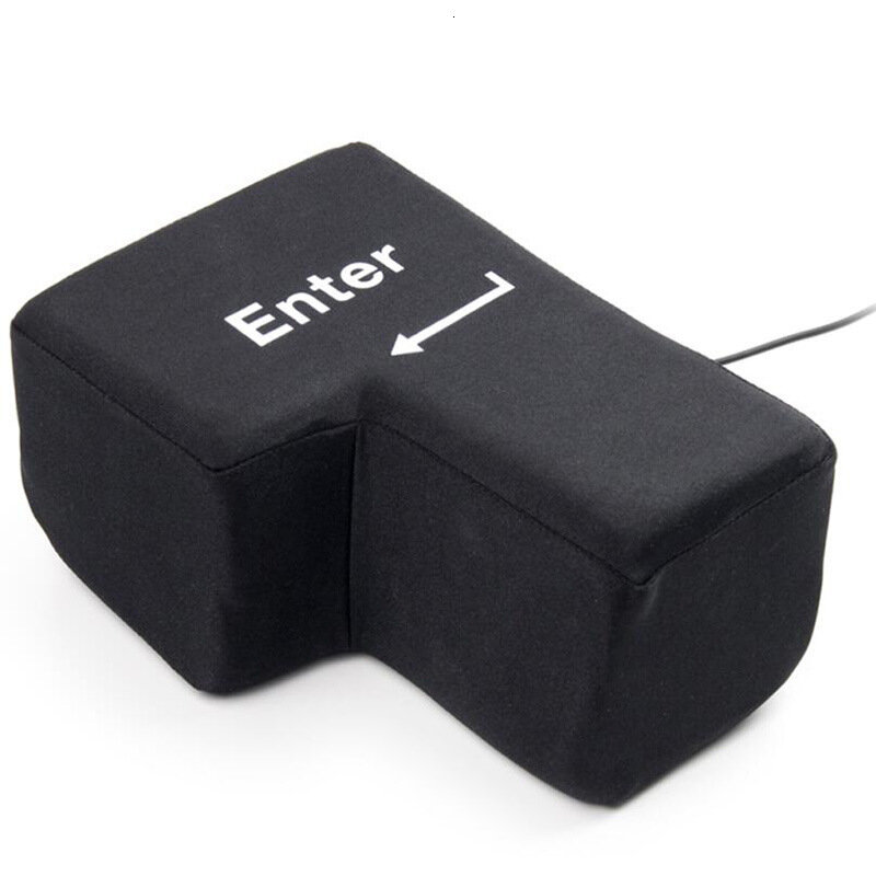 Big Enter Key Anti Stress Toys Hold Pillow Supersized Unbreakable Office Home Computer Novelty Vent Toys Decompression Toy