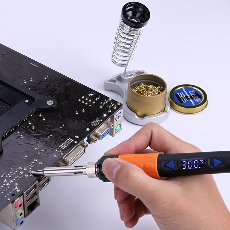 Fer à souder électrique numérique fonction veille 110V 220V outils de soudage électronique température réglable A-BF Kit de pointes de soudage