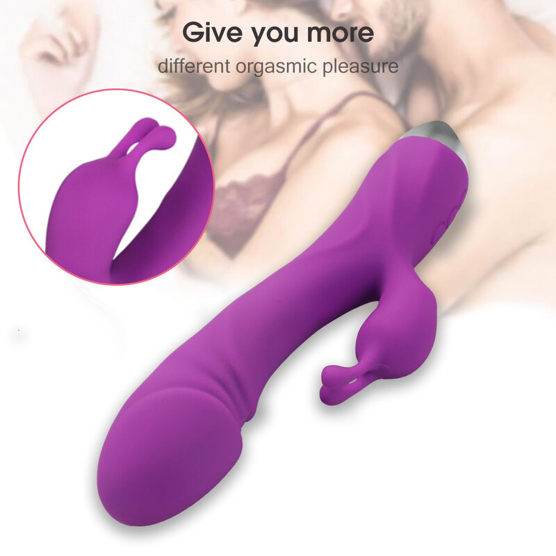 กระต่าย Vibrators ช่องคลอด G Spot Clitoris หัวนม Dual Stimulator Massager Dildo Sex ของเล่น Shop สำหรับผู้หญิงผู้ใหญ่หญิง Masturbators