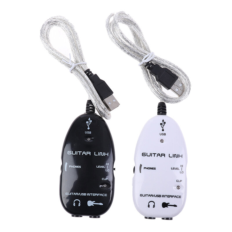 1Pc Kabel Audio Eksternal Kartu Suara Audio Gitar untuk USB Suara Pemain Kartu Suara Effector Interface Link