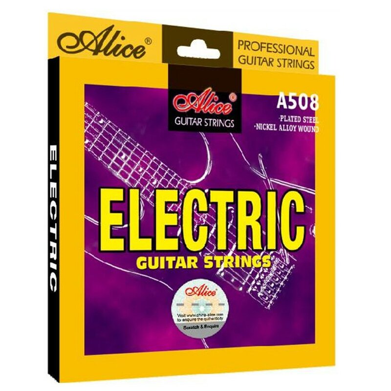 Electric Guitar Strings Sets Light Nickel Alloy Wound Steel Core A508 For Beginner To Advanced Players Clear Defined Tone
