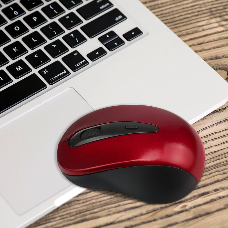 1 szt. Bezprzewodowa mysz 2.4ghz 1600DPI komputer optyczny bezprzewodowe myszy biurowe z odbiornikiem USB