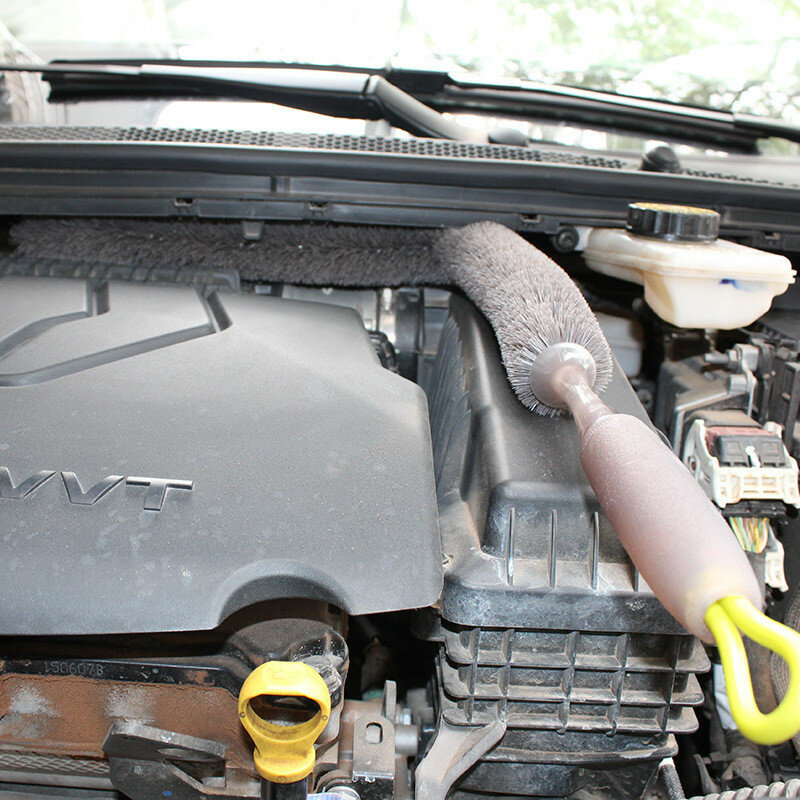 Szczotka komory silnika długi elastyczny silny Detergent z wygodny uchwyt do czyszczenie samochodu automatyczne czyszczenie mycie Detailing