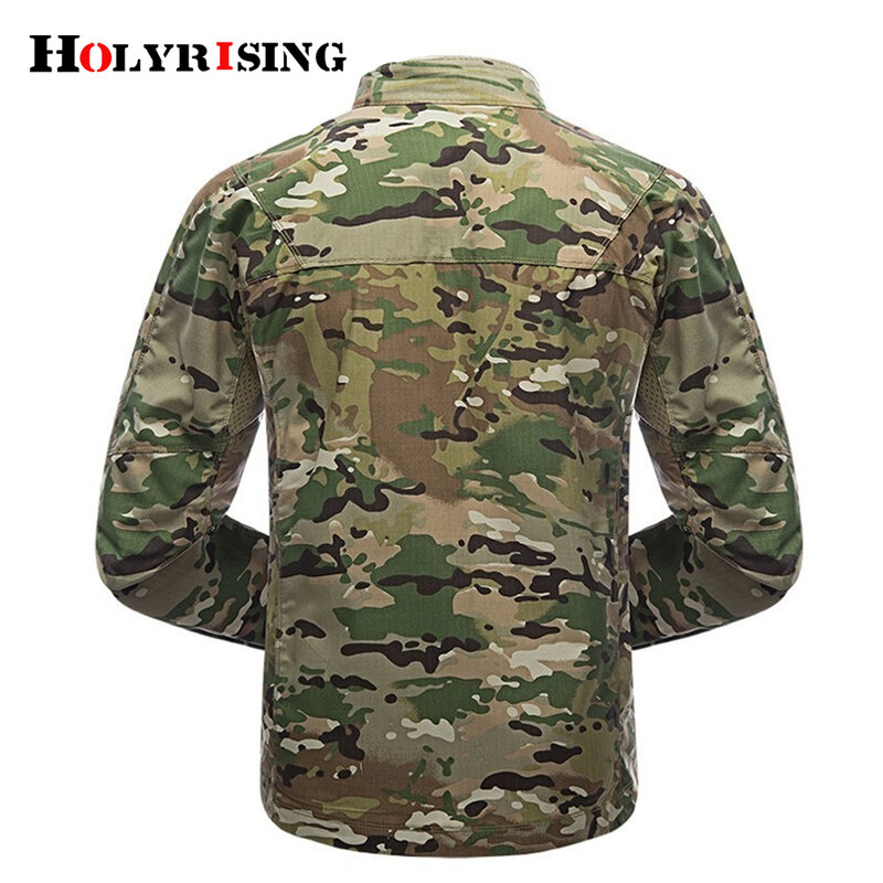 Chaqueta táctica de camuflaje para hombre, abrigo militar táctico de alta calidad con múltiples bolsillos, ropa de camuflaje, novedad