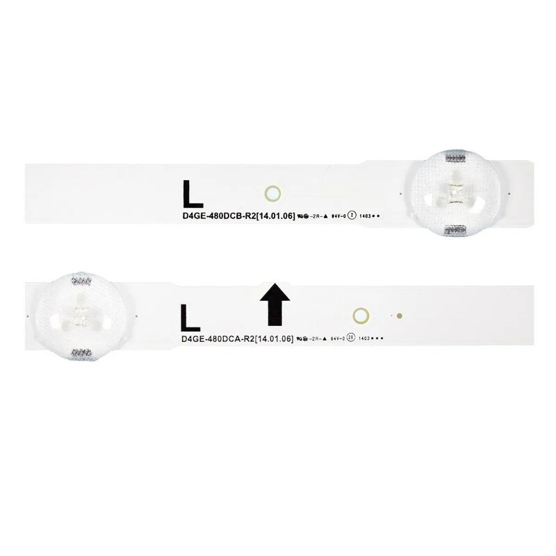 Fita de led para retroiluminação 9 lâmpadas, para samsung ueue48h6400