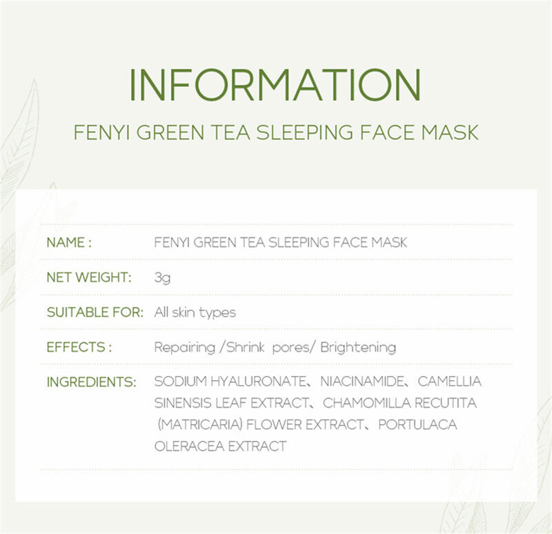 Máscara facial de lama de chá verde descasque a limpeza ance cravo refrescante hidratante óleo contro encolher poros melhorar o cuidado facial