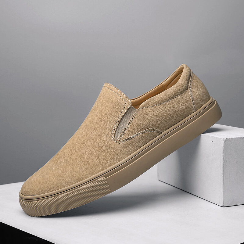 Mocassins de couro genuíno dos homens sapatos casuais designer luxo placa sapatos 2021 mocassins respirável deslizamento em apartamentos sapatos de condução