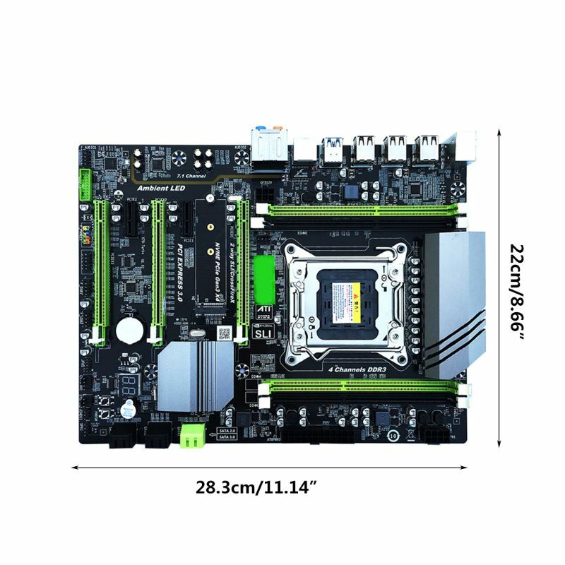 X79T LGA 2011 CPU Máy Tính Mainboard DDR3 Máy Tính Bo Mạch Chủ Với 4 Kênh