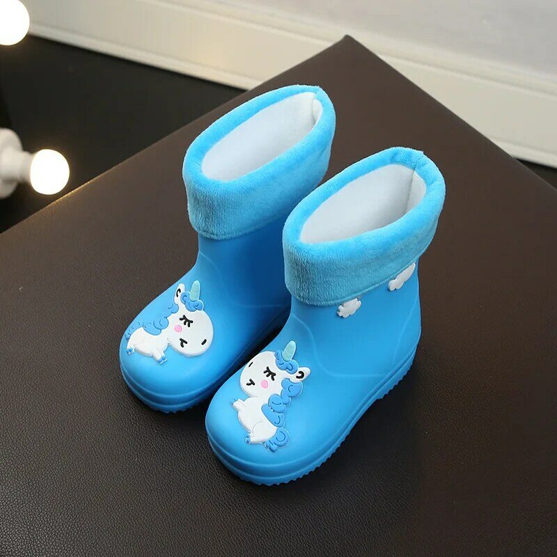 Dziecięce buty przeciwdeszczowe dziecięce dla chłopców kalosze na deszcz wodoodporne antypoślizgowe dziecięce buty przeciwdeszczowe różowe jednorożce cztery pory roku wymienne