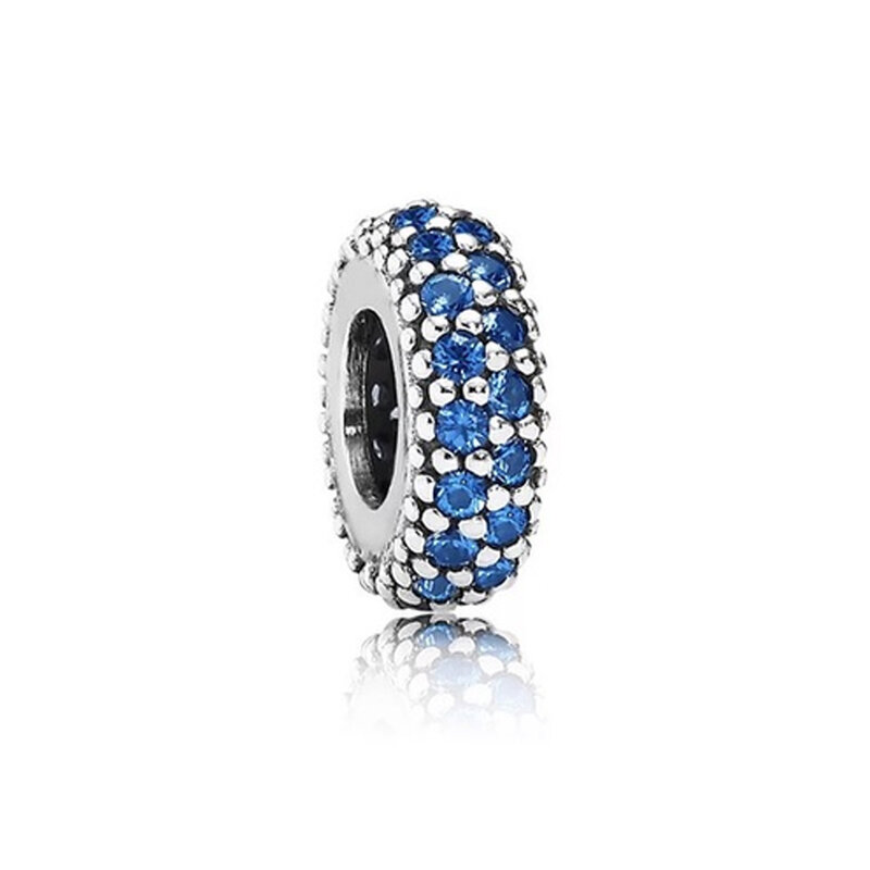 Série de perles bleues en forme de traîneau, bonhomme de neige, arbre de noël, étoiles, convient aux bracelets à breloques Pandora originaux, bricolage de bijoux, cadeau