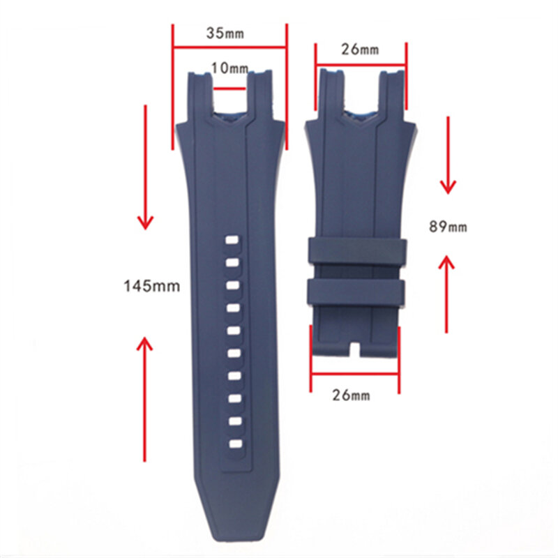 26mm pulseira de relógio de silicone para invicta excursão modelo 24276 52mm pulseira cinto confortável e acessórios à prova dwaterproof água