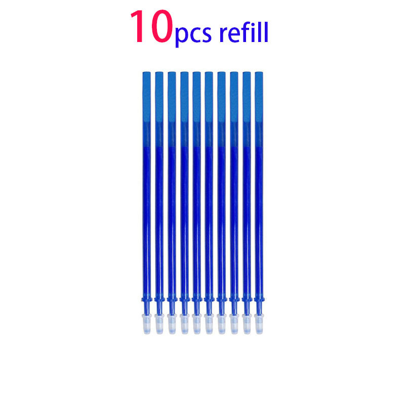 20/10/5pcs/Set Office Gel Pen Universal Erasable Refill Rod Magic Erasable Pen Refill 0.5mm Blue Black Ink Writing Tool Gift