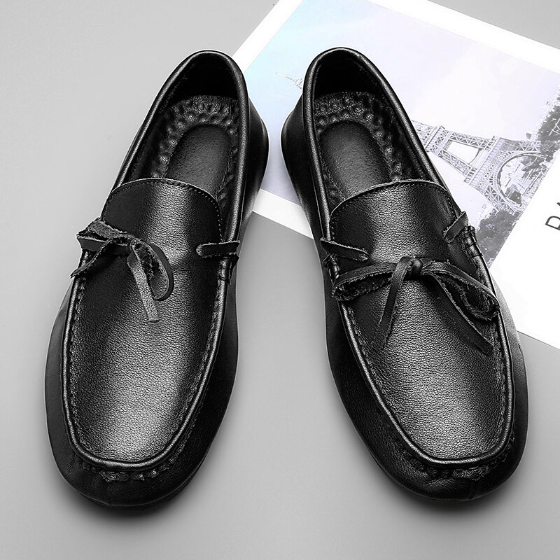 هامش جلد أصلي للرجال أحذية فاخرة 2022 الايطالية عادية الانزلاق على المتسكعون الرسمي الرجال الأخفاف الايطالية الأسود الذكور القيادة الأحذية
