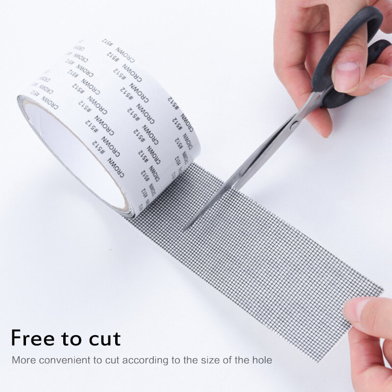 Screen Repair Tape 5x200cm Window Door Waterproof Patch Self-adhesive Super Fix Anti-Insect Door Mosquito Net Mesh Broken Repair