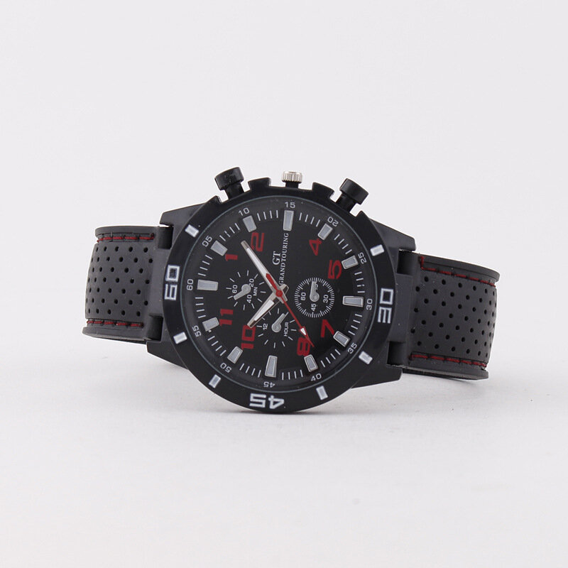 Exported Sports Three-Eyed Silicone Watch Strap Men's Watch Men's MEN'S Watch Quartz