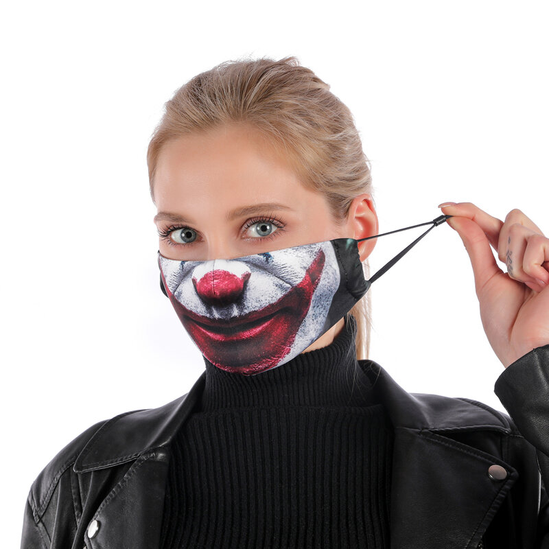 Fashion Dapat Digunakan Kembali Pelindung PM2.5 Filter Printing Mulut Masker Anti Debu Wajah Topeng Windproof Mulut-muffle Bakteri Bukti Flu Masker