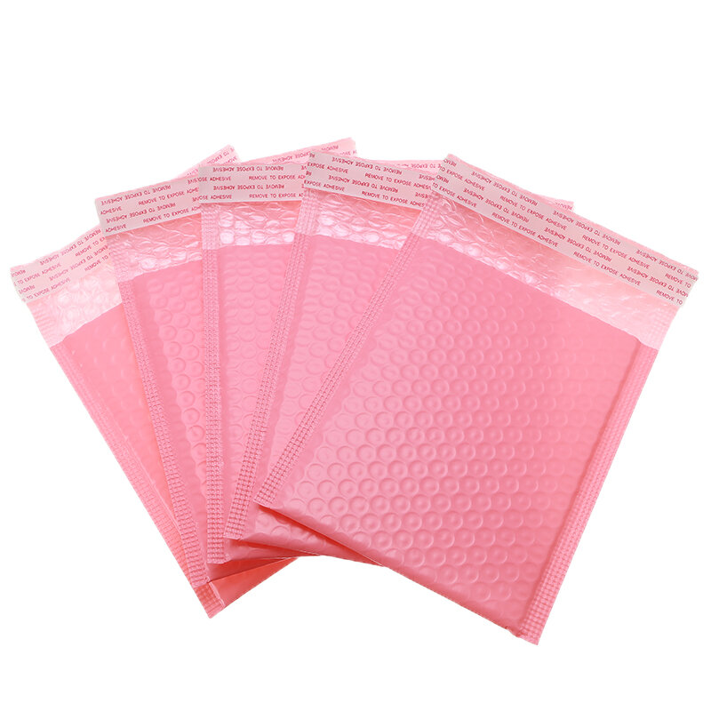 30/50 sztuk Bubble wyściełane koperty na przesyłki torby wysyłka dla Mailer opakowanie na prezenty siebie woreczek hermetyczny Bubble wyściółka czarny i różowy