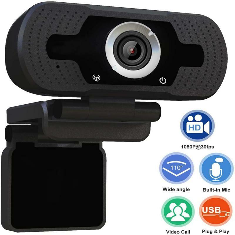 W8 Full HD 1080P Webcam USB2.0 PC Computer Camera With HD Microphone Video Webcam For Live Broadcast Video Calling Work Meeting