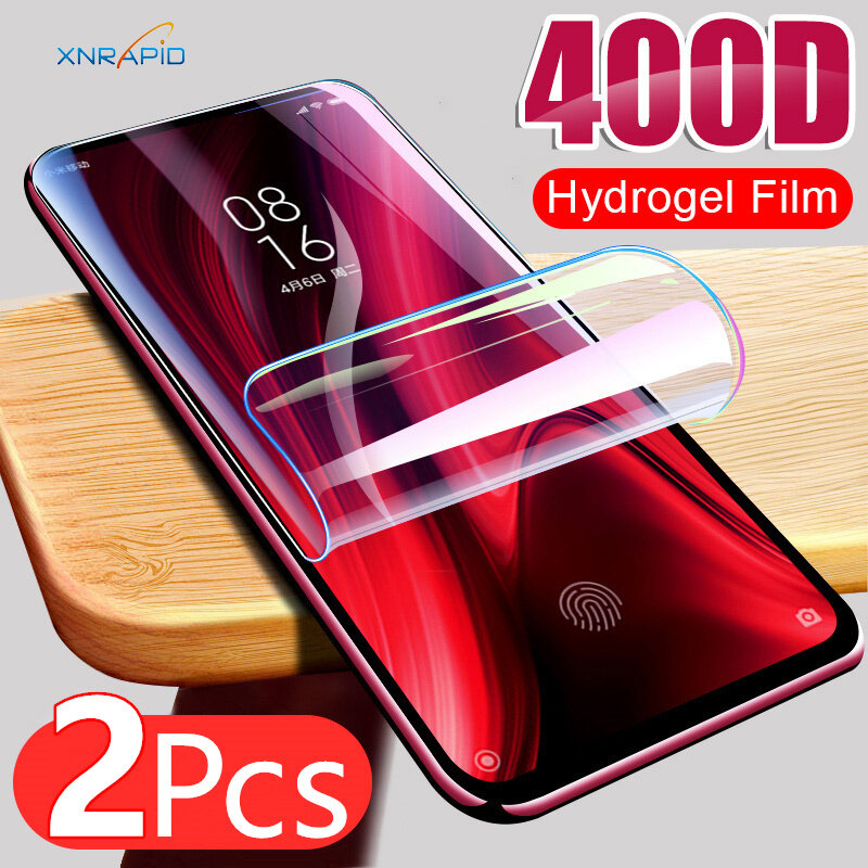 2Pcs Hydrogel Film Screen Protector Für Xiaomi Mi 8 9 10 SE A2 A3 Lite 9T CC9E Poco x3 Mi Hinweis 8 10 Ultra Pro Film Nicht Glas