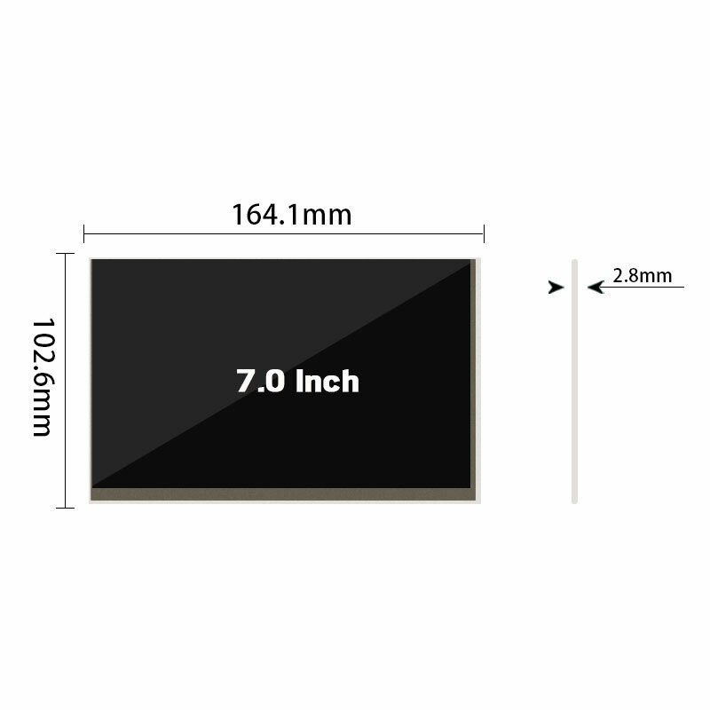 オリジナルの7インチlvds液晶画面HJ070IA-01I解像度600*1024明るさ350コントラスト700:1