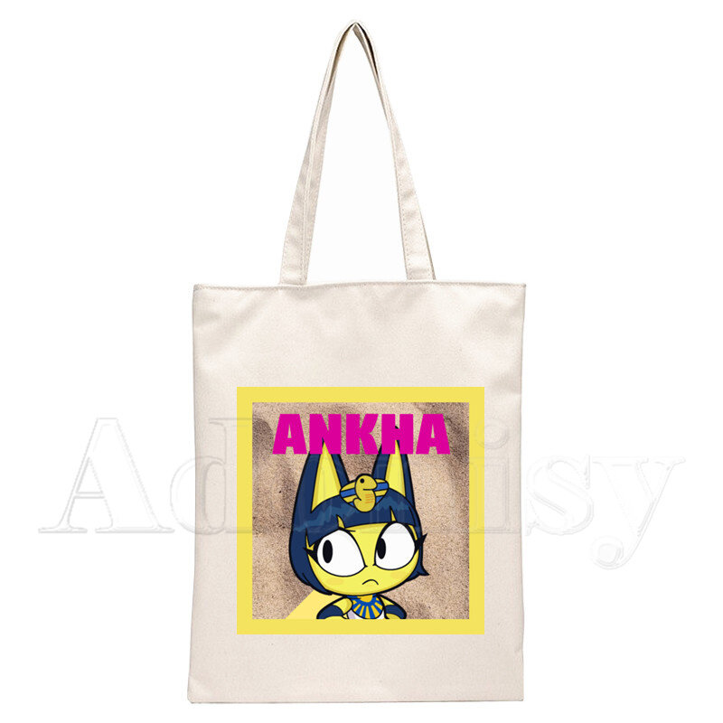Zone Sexy Egyptian Queen Cat Furry Bag Grocery Shopper Jute Bag Shopping Tote Bag Reusable Bolsa Compra Sacolas