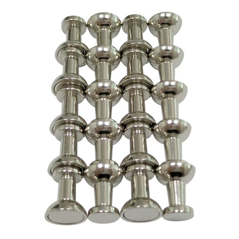 28pcs Steel Magnetic Push Pins Strong Magnets for Fridge Bathroom Kitchen Locker Classroom Industrial Office Hanger (D11x13 and