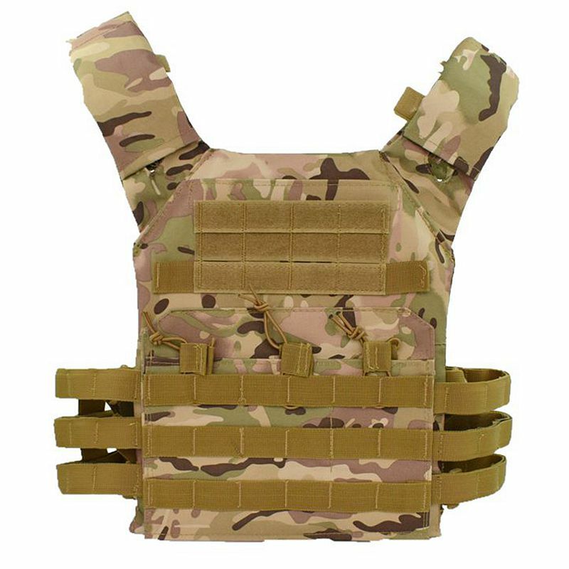 Tactical JPC Plate Carrier Molle Vest Airsoft Gear Military Army Combat Body Armor Hunting Vest Protective Vest with Mag pouch