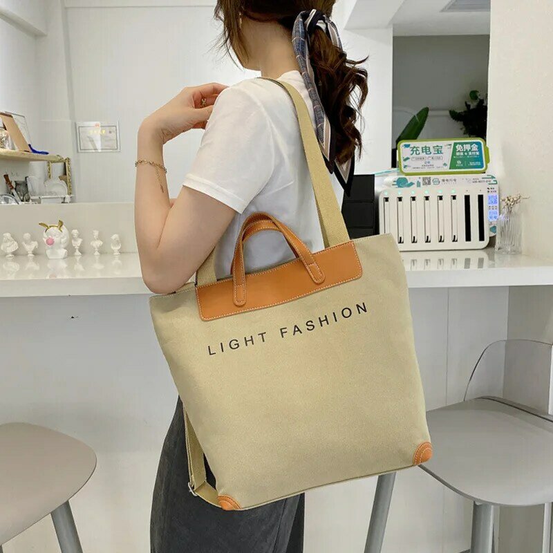2021 new style female bag Chinese style one-shoulder canvas bag European and American messenger bag large capacity W13