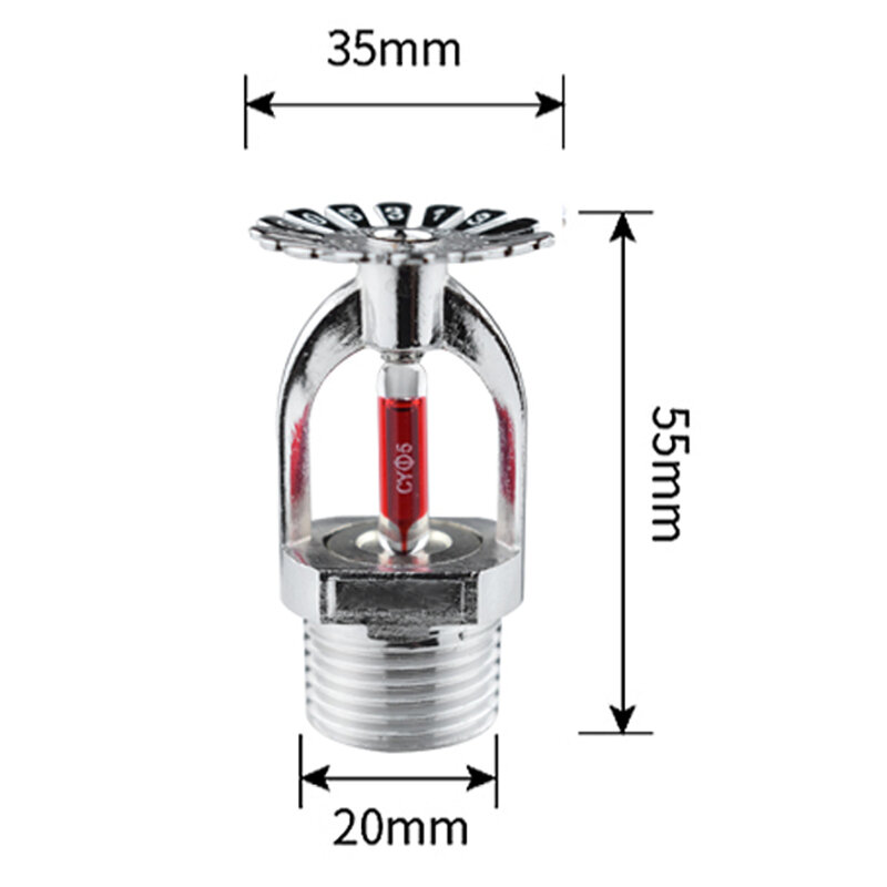 หลังคา Sprinkler ใช้สำหรับ Wildfire Ash,Fire Sprinkler Head ระงับสเปรย์ (68 °C) K = 5.6 K80อัตโนมัติ Fire Sprinkler System