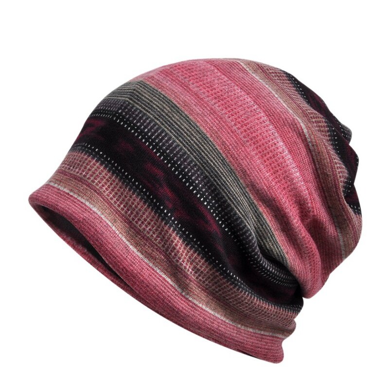 Beanies Cap Scarf Cotton Casual Style Sunshade Breathable Stretch Sun Hat Autumn Winter Cycling Neck Warmer Head Wear
