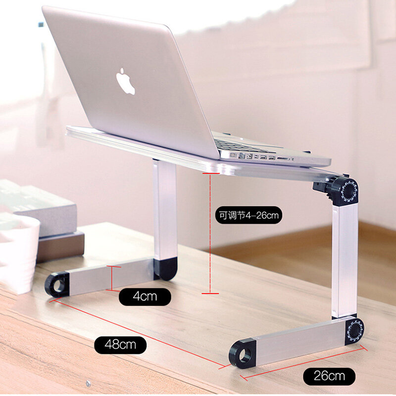 Портативный складной стол из алюминиевого сплава для ноутбука, регулируемый стол для ноутбука, подставка для компьютера, поднос для ноутбу...