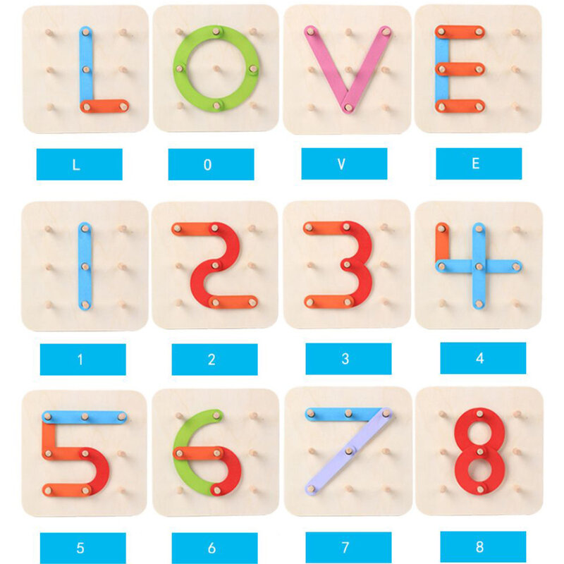 2020 neue Holz Montessori Spielzeug Puzzle DIY 3D Puzzles für Kinder Pädagogisches Spielzeug Weihnachten Geschenk