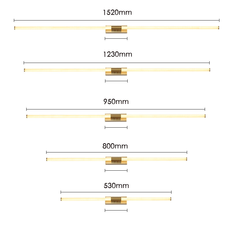 LODOOO – lampe Led dorée moderne pour miroir de salle de bain, chambre à coucher, coiffeuse, éclairage pour couloir