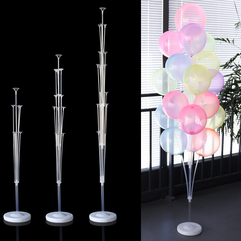 Soporte de tubo para globos, decoración de boda, columna de soporte para globos, decoración para fiesta de cumpleaños, jardín, hogar, niños y adultos