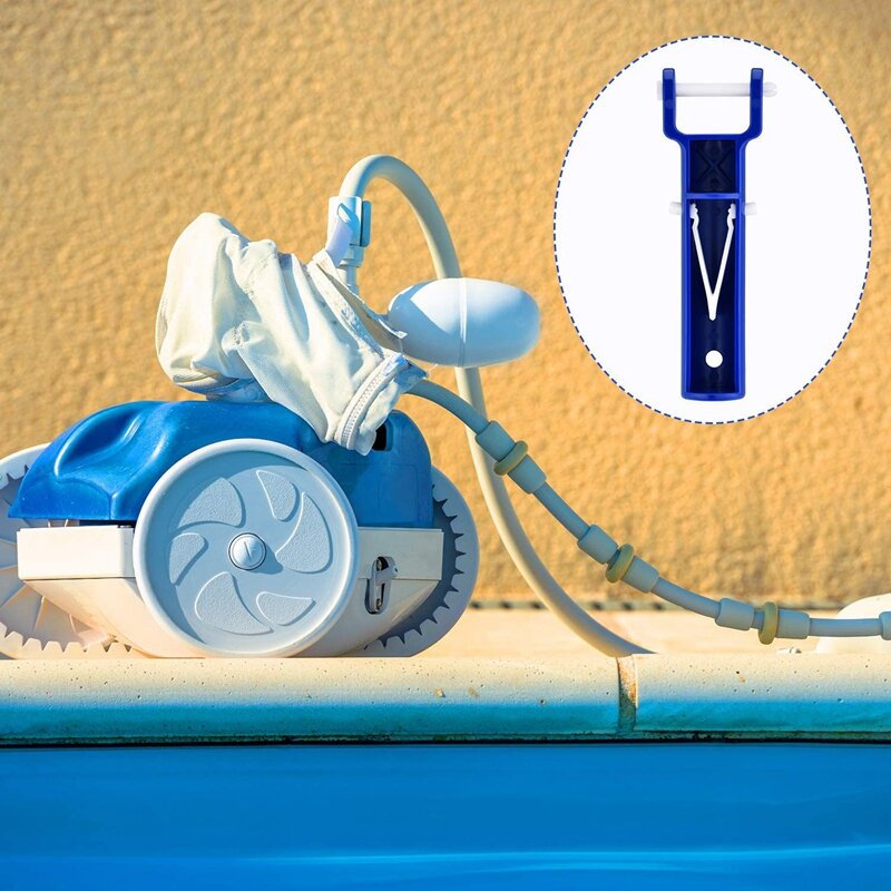 Accessori per la sostituzione dello strumento di pulizia della piscina con maniglie a vuoto per piscina da 4 pezzi con Clip a forma di V da 12 pezzi