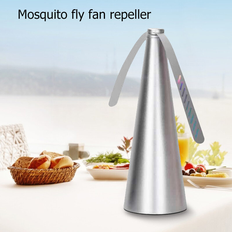 USB ładowanie Fly Mosquito Pest Bugs odstraszający wentylator żywności Protector wentylator biurkowy odkryty kuchnia Fly repelent Fan Food Protector