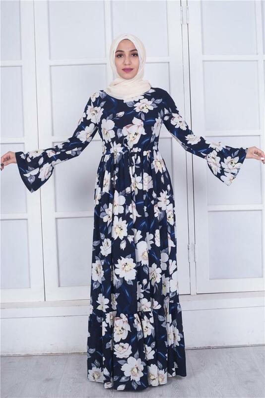 Abaya abierta de flores para mujer, ropa islámica de Dubái de Oriente Medio, elegante, Retro, bata de satén, 2021