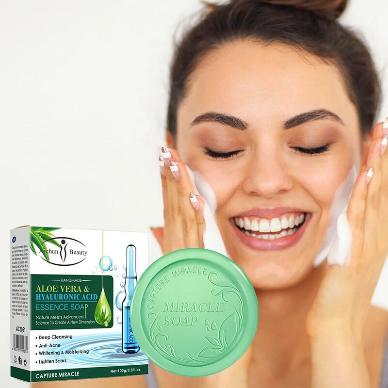 100g kwas hialuronowy kolagen niezbędne mydło olejowe usuwanie zmarszczek kontrola oleju dokładne czyszczenie wybielanie nawilżający mydło pielęgnacja skóry